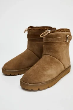 New BOTÍN PLANO SERRAJE HEBILLA Mujer Zapatos