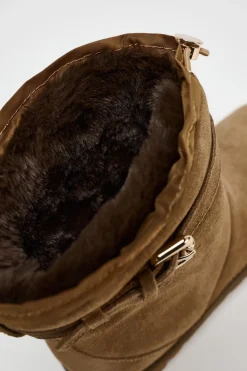 New BOTÍN PLANO SERRAJE HEBILLA Mujer Zapatos