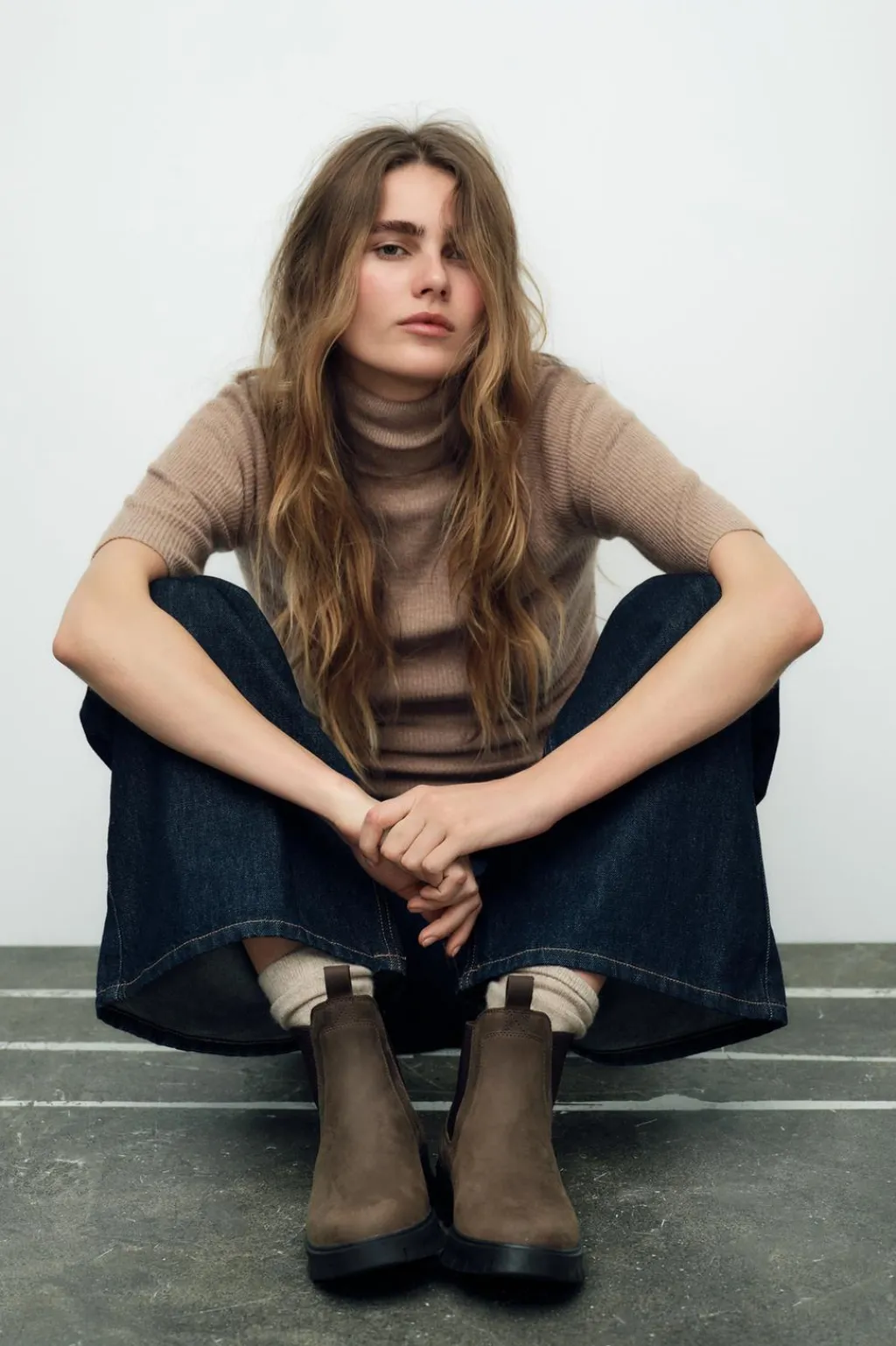 Clearance BOTÍN PLANO SUELA DENTADA Mujer Zapatos