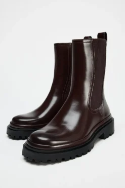 Sale BOTÍN PLANO SUELA DENTADA Mujer Zapatos