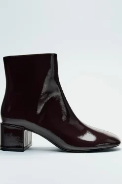 Online BOTÍN PUNTA REDONDA EFECTO ACHAROLADO Mujer Zapatos