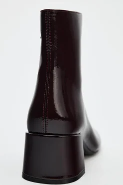 Online BOTÍN PUNTA REDONDA EFECTO ACHAROLADO Mujer Zapatos