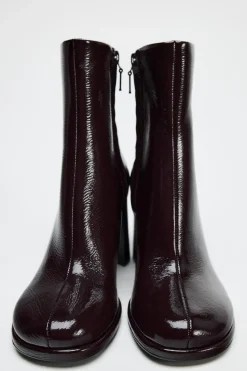 Sale BOTÍN TACÓN EFECTO ACHAROLADO Mujer Zapatos