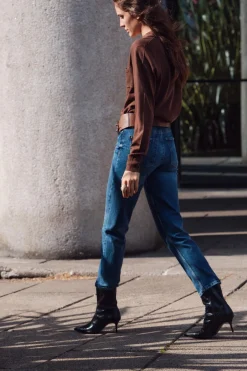 Clearance BOTÍN TACÓN FINO EFECTO ACHAROLADO Mujer Zapatos