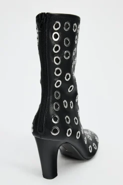 Sale BOTÍN TACÓN OJALES METÁLICOS Mujer Zapatos