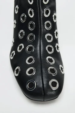 Sale BOTÍN TACÓN OJALES METÁLICOS Mujer Zapatos