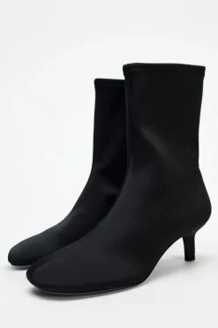 Outlet BOTÍN TACÓN STRETCH PUNTA CUADRADA Mujer Zapatos