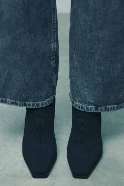 Outlet BOTÍN TACÓN TEJIDO Mujer Zapatos