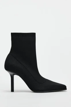 Outlet BOTÍN TACÓN TEJIDO Mujer Zapatos