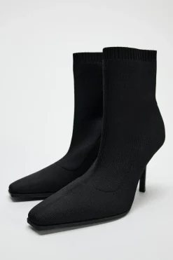 Outlet BOTÍN TACÓN TEJIDO Mujer Zapatos