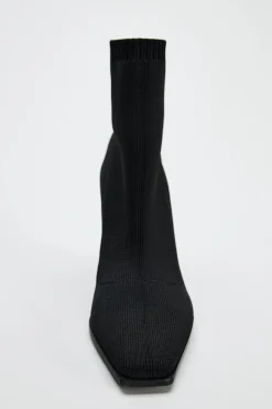 Outlet BOTÍN TACÓN TEJIDO Mujer Zapatos