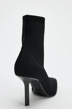 Outlet BOTÍN TACÓN TEJIDO Mujer Zapatos