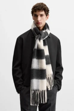 Online BUFANDA CUADROS TEXTURA CEPILLADO Hombre Accesorios