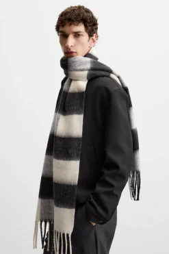 Online BUFANDA CUADROS TEXTURA CEPILLADO Hombre Accesorios