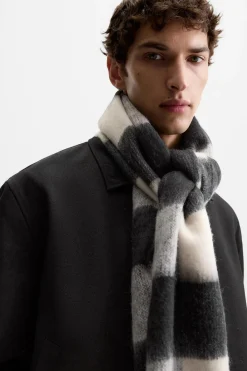 Online BUFANDA CUADROS TEXTURA CEPILLADO Hombre Accesorios