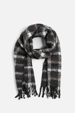 Sale BUFANDA CUADROS TEXTURA CEPILLADO Hombre Accesorios