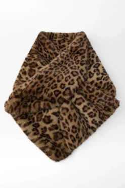 Sale BUFANDA EFECTO PELO ESTAMPADO ANIMAL Mujer Accesorios / Bisuteria