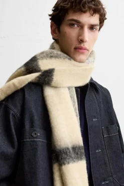 Discount BUFANDA FLECOS TEXTURA CEPILLADO Hombre Accesorios