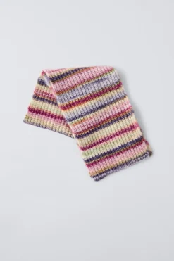 Niños ZARA 1½ - 6 Años·Accesorios|Accesorios / Zapatos / 0 - 14 Años<BUFANDA PUNTO CON LANA RAYAS