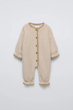 Niños ZARA 6 - 18 Meses·Conjuntos|6 - 18 Meses·Abrigos / Buzos<BUZO BORREGUILLO