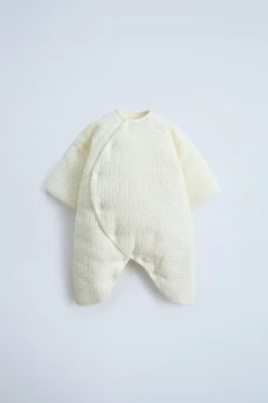 Niños ZARA 0 - 6 Meses·Sacos / Buzos|0 - 6 Meses·Homewear<BUZO TEXTURA ACOLCHADO