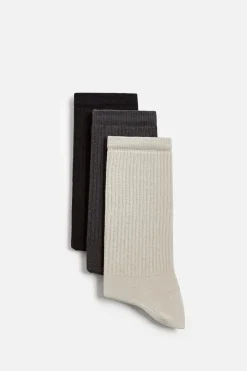 Outlet CALCETINES RIB PACK 3 Hombre Accesorios