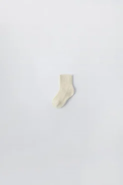 Niños ZARA 0 - 6 Meses·Punto|0 - 6 Meses·Ropa Interior / Pijamas<CALCETÍN CON CASHMERE