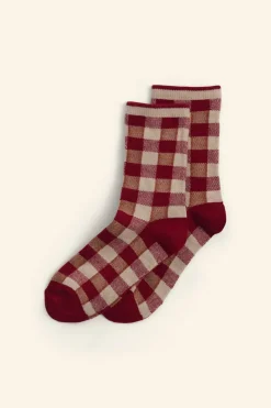 Niños ZARA 6 - 14 Años·Ropa Interior / Calcetines|6 - 14 Años·Ropa Interior / Calcetines<CALCETÍN CUADRO DAMERO CON LANA LIMITED EDITION