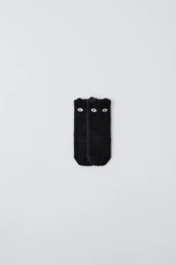 Niños ZARA 1½ - 6 Años·Ropa Interior / Calcetines|6 - 14 Años·Ropa Interior / Calcetines<CALCETÍN EFECTO PELO GATO