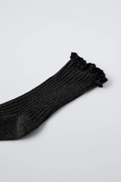 Niños ZARA 0 - 6 Meses·Ropa Interior / Pijamas|0 - 6 Meses·Básicos<CALCETÍN LARGO PUNTILLA