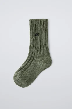 Niños ZARA 1½ - 6 Años·Ropa Interior / Calcetines|1½ - 6 Años·Ropa Interior / Calcetines<CALCETÍN PUNTO BORDADO