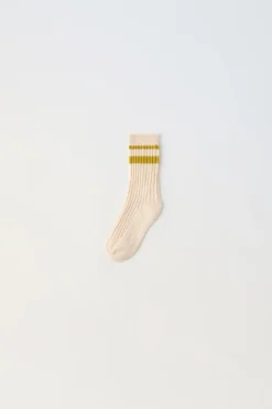 Niños ZARA 1½ - 6 Años·Ropa Interior / Calcetines|6 - 14 Años·Ropa Interior / Calcetines<CALCETÍN PUNTO RAYAS