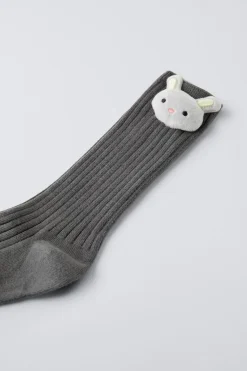 Niños ZARA 1½ - 6 Años·Ropa Interior / Calcetines<CALCETÍN RIB CONEJITO