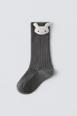 Niños ZARA 1½ - 6 Años·Ropa Interior / Calcetines<CALCETÍN RIB CONEJITO