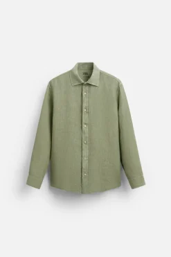 New CAMISA 100 % LINO Hombre Camisas