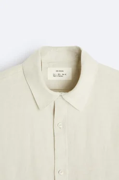 New CAMISA 100 % LINO Hombre Camisas