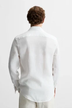 Online CAMISA 100 % LINO Hombre Camisas