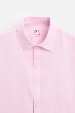 Hot CAMISA 100% LINO Hombre Camisas