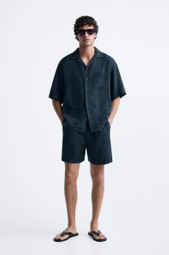 Sale CAMISA 100% LINO Hombre Camisas