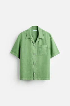 Clearance CAMISA 100% LINO Hombre Camisas