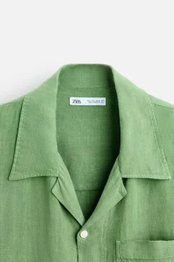 Clearance CAMISA 100% LINO Hombre Camisas