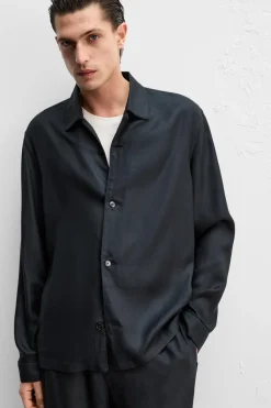 New CAMISA 100% SEDA Hombre Camisas