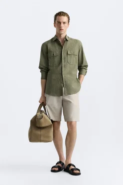 Clearance CAMISA ALGODÓN - LINO Hombre Camisas