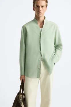 Hot CAMISA ALGODÓN - LINO Hombre Camisas