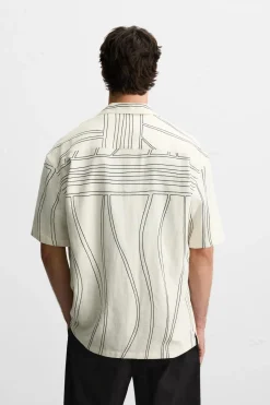 Hot CAMISA ALGODÓN - LINO Hombre Camisas