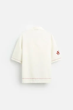 Hot CAMISA ALGODÓN - LINO BORDADOS Hombre Camisas