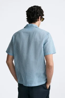 Best CAMISA ALGODÓN - SEDA RAYAS Hombre Camisas
