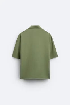 Hot CAMISA ALGODÓN BOLSILLO Hombre Camisas