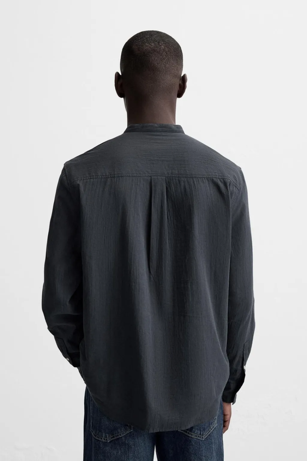 Online CAMISA ALGODÓN EFECTO ARRUGADO Hombre Camisas