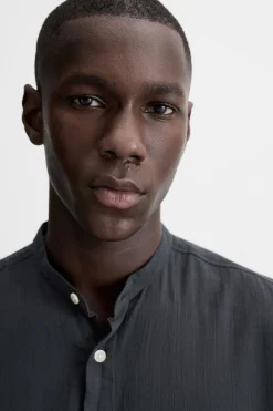 Online CAMISA ALGODÓN EFECTO ARRUGADO Hombre Camisas